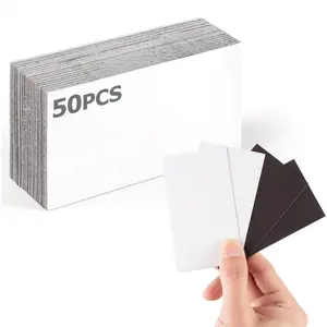 2X3.5 Peel and Stick Business Card Magnets Self Adhesive Magnetic Tape Turn Regular Name Cards Into Magnetic for Long-Term Display