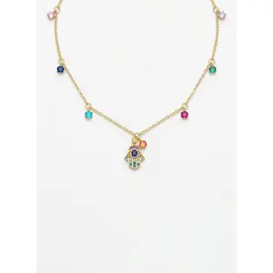 Collar Mano Hamsa Colores
