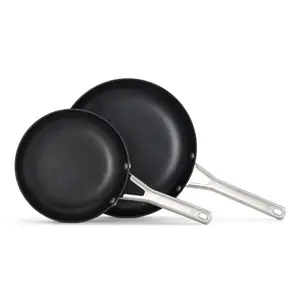 Calphalon 2pc Hard Anodized Aluminum Nonstick Fry Pan Set Black: 10" Stay-Cool Handle, Oven & Dishwasher Safe