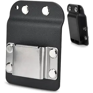 Drill Holder for Tool Belt, Quick-Release Clip, Fits Up to 2" Belts - Compatible with Dewalt, Milwaukee, Ryobi Cordless Drills, Impact Drivers, and Nailers