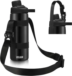Water Bottle Holder Strap Sling, for Owala Freesip 24 32 40 Oz, Hydro Flask, Cirkul, Yeti, Stanley Flip, Universal Water Bottles, with Carabiner, for Walking Curise Travel (Bottle Excluded)