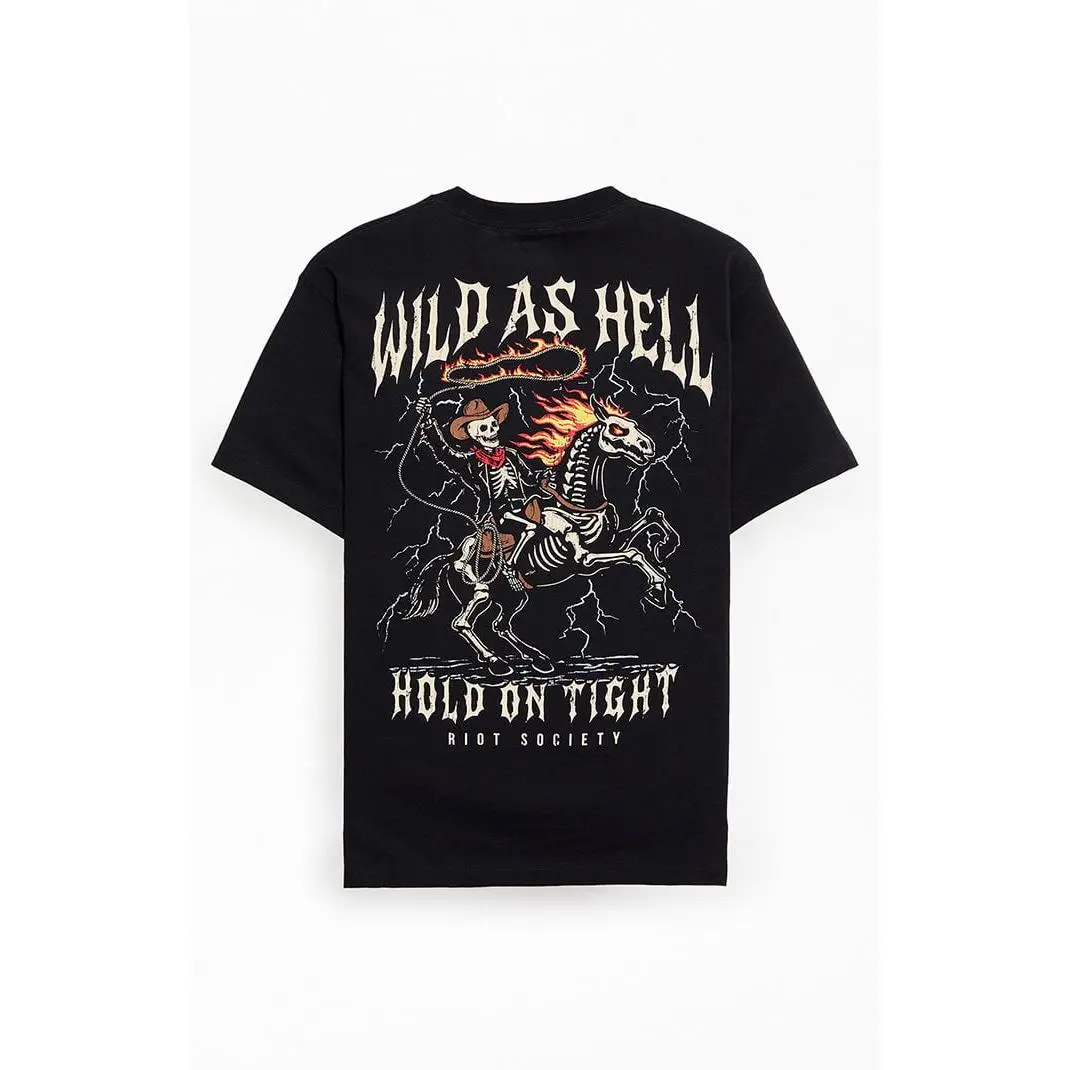 Riot Society Men's Wild As Hell T-Shirt - Multicolor