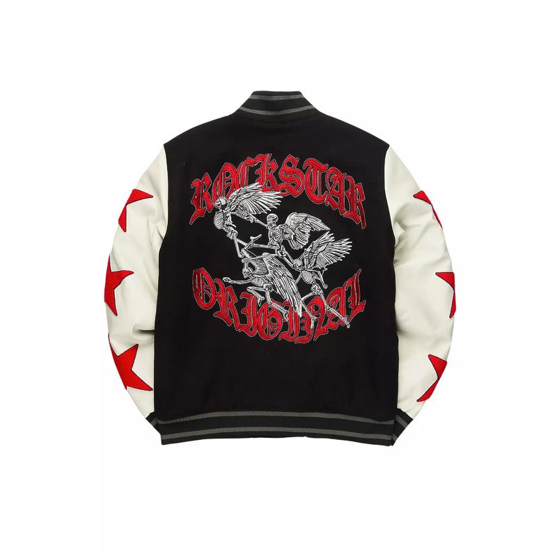 Zadok Black Varsity Jacket
