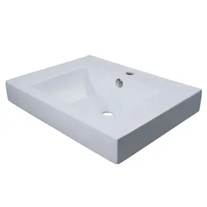 212 MAIN Mission Decorative Ceramic Wash Basin, Single Hole Sink with Overflow Drain