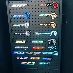 LED Hellcat Redeye Grille Emblem - RGB (Multi-Color + Chasing LEDs) for Charger,-RVP