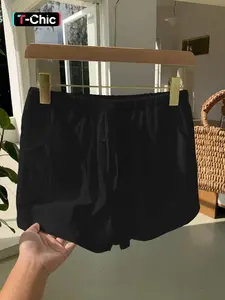 Spring Summer New Linen Shorts for Women, Outerwear Thin Wide Leg High Waist Slimming Loose Casual Elegance Sporty Shorts Womenswear Casual Comfy Shorts