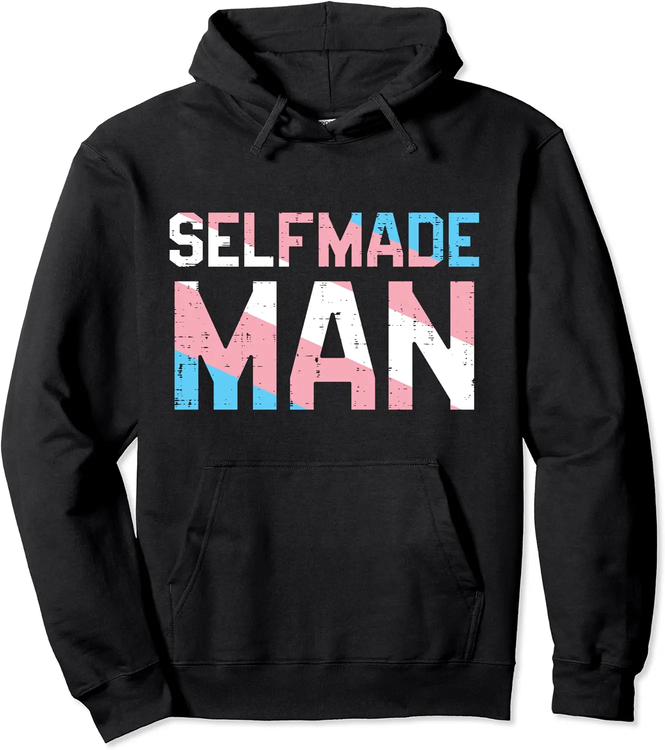 Selfmade Man Transgender Trans Pride Flag Transsexual Ftm Pullover Hoodie - Winniekemo Shop 46B094NXB6WQ