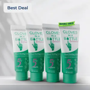 Gloves In A Bottle Hand Shielding Lotion Botanical, 4 Pack Lightweight Aloe