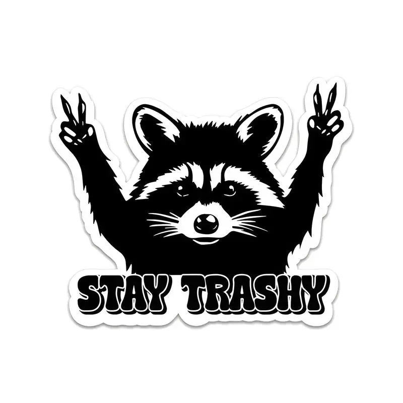 Cartoon Raccoon Sticker 3-Inch Waterproof Vinyl Decal for Car, Laptop, Phone & Motorcycle