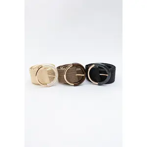 Earthy Chic Nature Loop Raffia Belt