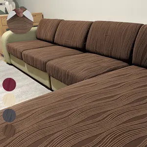 Elastic Sofa Cushion Cover, Modern Anti-Slip Design, Fits L-Shape & 1234 Seat Sofas, Multiple Sizes Available, Durable Fabric Material