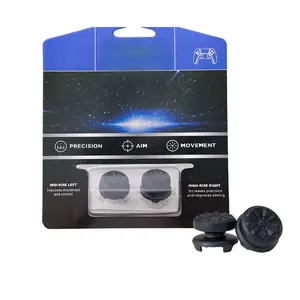 Silicone FPS Thumbsticks, High-rise & Mid-rise Concave Thumb Grips, Console Accessories for PS4/PS5 for Switch Pro Controller, Gaming Accessories