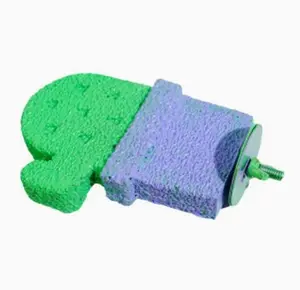 Parrot Cactus Platform Perch | Gritty Grinding Toy for Claws & Beak, Cage Accessory for Play & Rest