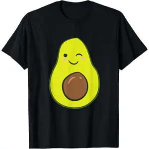 Funny Graphic Tee,Cute Avocado Halloween Costume Kawaii Avocado T-Shirt