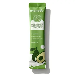 Maxodo Avocado Bubble Facial Mask with Salicylic Acid | Gentle Exfoliation & Pore-Cleansing Foam | Fresh & Smooth Feel | 5g