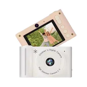 Vintage Dual-Lens CCD Point-and-Shoot Camera - Large-Screen Card Camera for Beginners with Selfie Mode