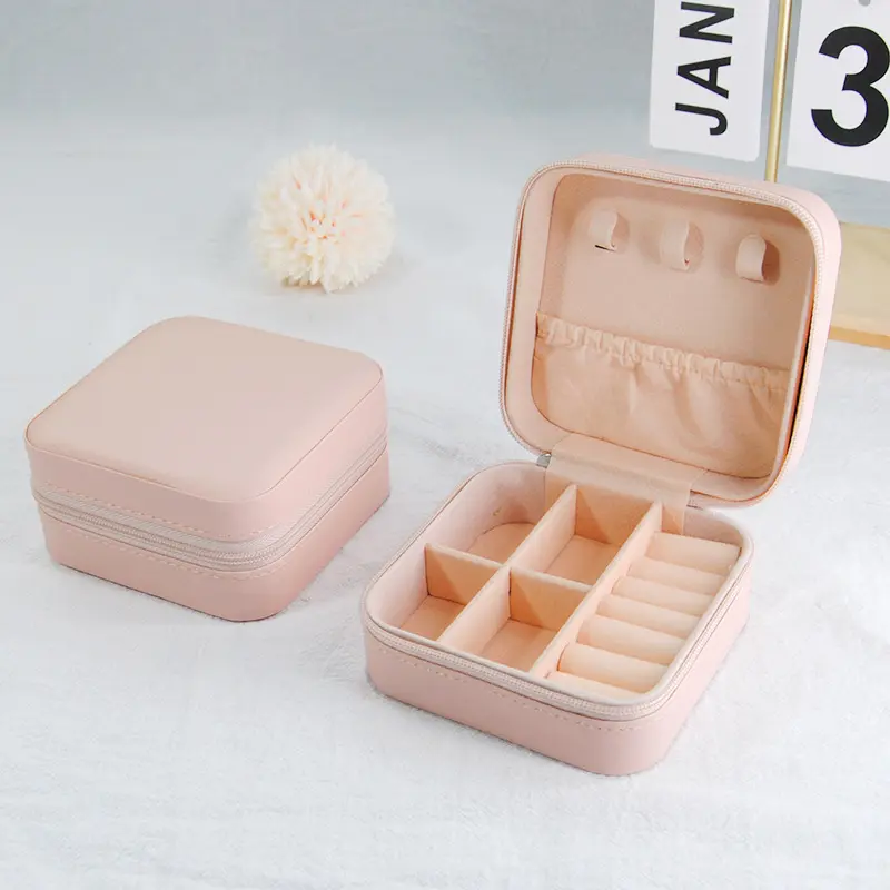 Mini Portable Jewelry Storage Case, Small Organizer for Earrings, Rings & Daily Accessories Mini Portable Jewelry Storage Case, Small Organizer for Earrings, Rings & Daily Accessories