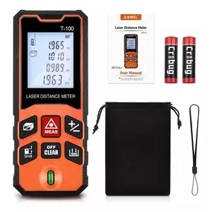 GOXAWEE Laser Measure, 328Ft Digital Laser Distance Meter with Bubble Levels