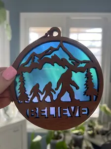 Bigfoot Suncatcher for Sunny Window