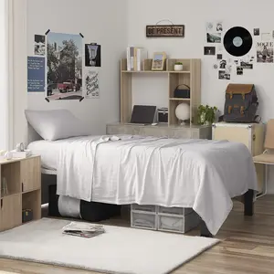 Dark Sky Reserve - Bamboo Linen Twin XL Sheet Set -  Portugal Made - Glacier Gray