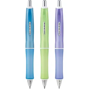 Dr.Grip Frosted Refillable  Retractable Advanced Ink Ballpoint Pen, Medium Point, Assorted Color Barrels, Black Ink, 3Pack (14628)