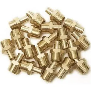 Adaptors for Connecting Pex Pipe Tubing to other Pipe Systems, No Lead Brass 3/4 x 3/4 Male Adapter (10 Pack) in Pack