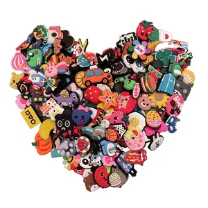 30,50,100 pcs PVC Random Different Shape Shoe Charms for Shoe Decoration
