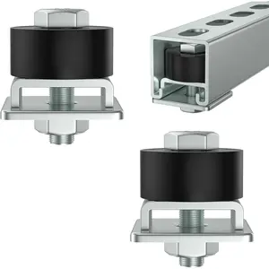 Trolley Roller Wheels Limit Trolley Assembly Positioning for Unistrut Strut  with 1-5/8" Wide and All 1-5/8" or Taller Strut  Pack of 2