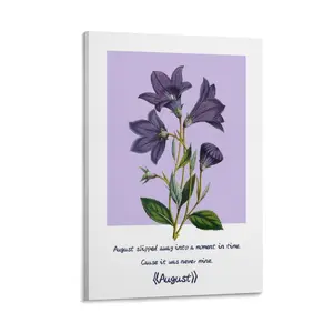 Taylor Music Inspired Posters, Stunning Vintage Flower Wall Art for Fans Gifts1 Poster Canvas Wall Art For Bedroom Decor Bar Office Room Decor Gift