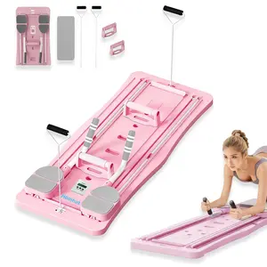 4-in-1 Fitness Board Multi Group Adaptation Smart Timer Full Body Training Multi Modes Space Saving Stable Non-Shaking