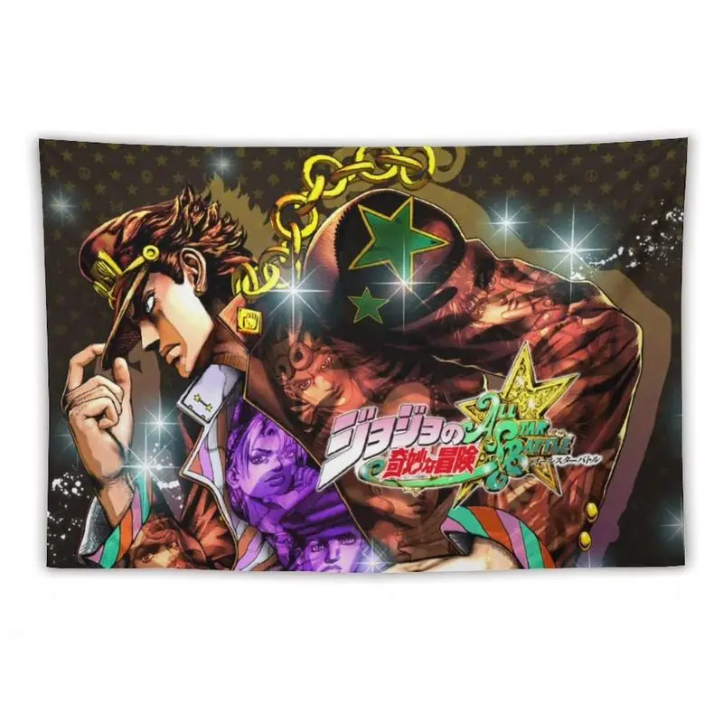 Jojo Anime Wall Tapestry - JoJo's Bizarre Adventure Polyester Bright Print, Fade-Resistant, Lightweight Indoor/Outdoor Home Decor for Bedroom, Living Room, Wall Decor