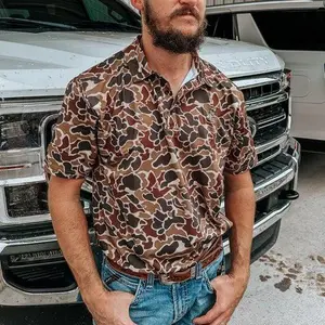 Best Selling 2026 Men's Camo Polo Shirt in Brown - Quick-Dry Fabric, Regular Fit, Short-Sleeve, Master Golf Polo Shirt, Master tour  Polo Shirt #tiktokshopfinds #bestseller #trendingnow #tiktokfashion #viralstyles #ootd