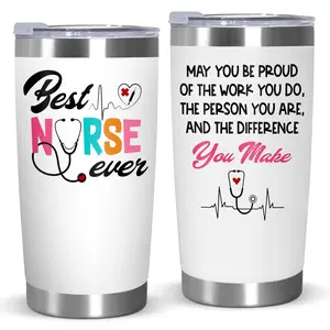 OASSIE Nurse Gifts for Women - May You Be Proud of The Work You Do 20 oz Stainless Steel Insulated Coffee Tumbler with Lid - LPN RN Thank You Retirement Nurses Week Gifts for Nurses Women