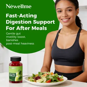 Newellme Apple Cider Vinegar Gummies for Energy & Gut Health - Supports Digestion, Detoxification, and Cleansing - Contains Vitamin B12 - Organic,  30 Gummies per Pack