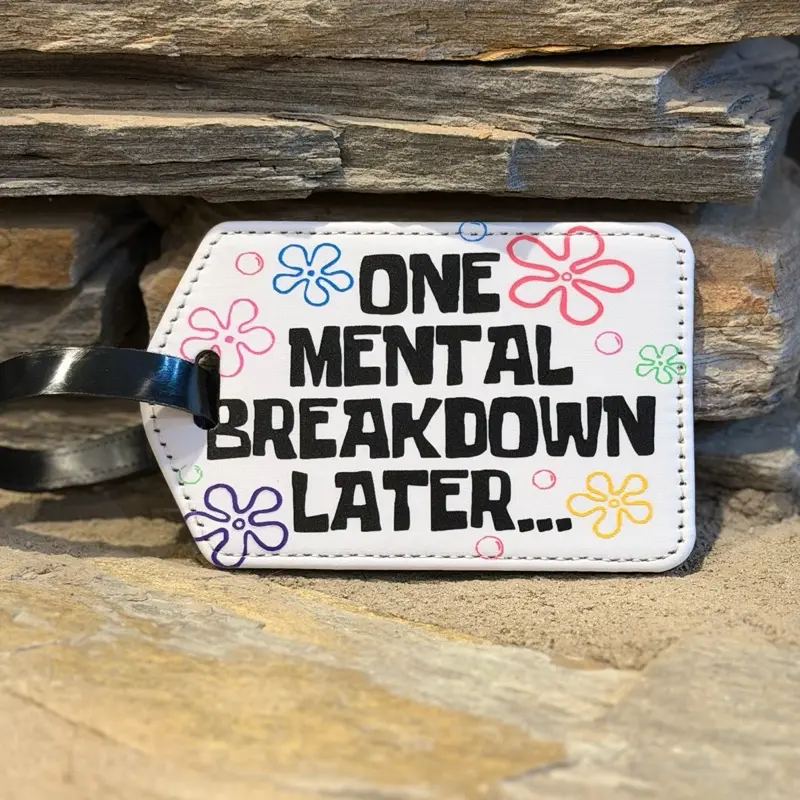 Vibrant UV-Printed Luggage Tag