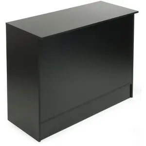 Cash Register Stand with 3 Height-Adjustable Shelves- 48" and 72"  Melamine Checkout Counter