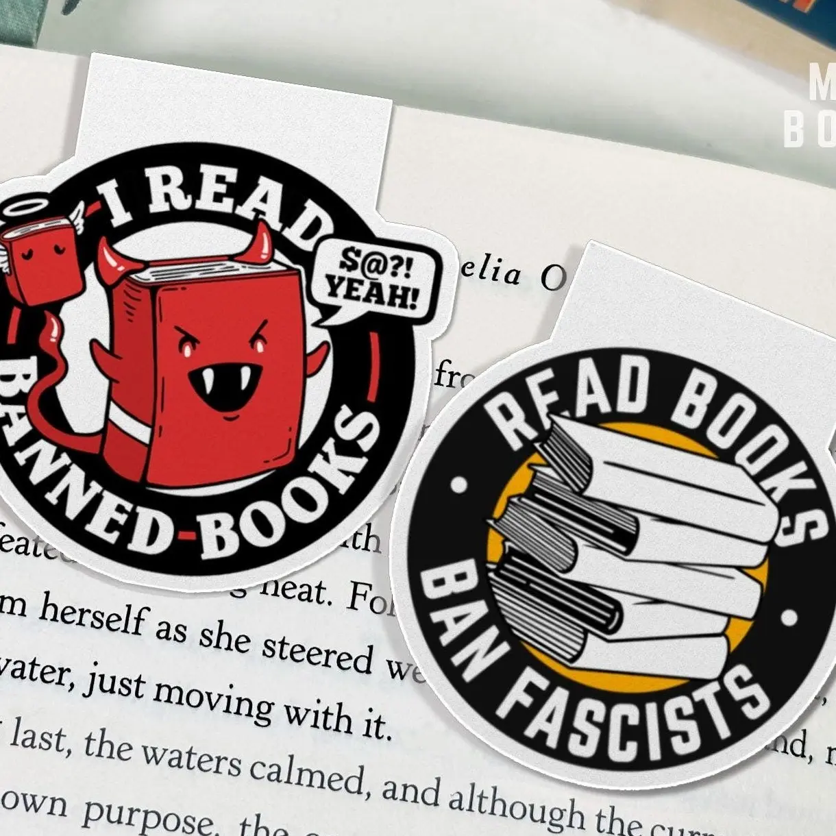 Banned Books Magnetic Bookmark Set by BootsTees