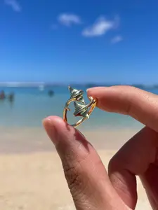 Adjustable Boho Ring for Women, Bohemian Style, Daily Wear and Beach Party, Perfect Gift, Plain Pattern, No Ca Prop 65 Warning