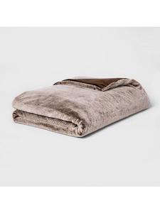 Threshold Weighted Faux Fur Throw Blanket 15 lbs OEKO-TEX Certified