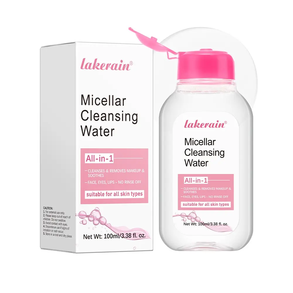 Micellar Cleansing Water, Gentle Remover, Hydrating Facial Cleanser & Makeup Remover, Suitable for All Skin Types, Vegan, Cruelty Free No Rinse Off