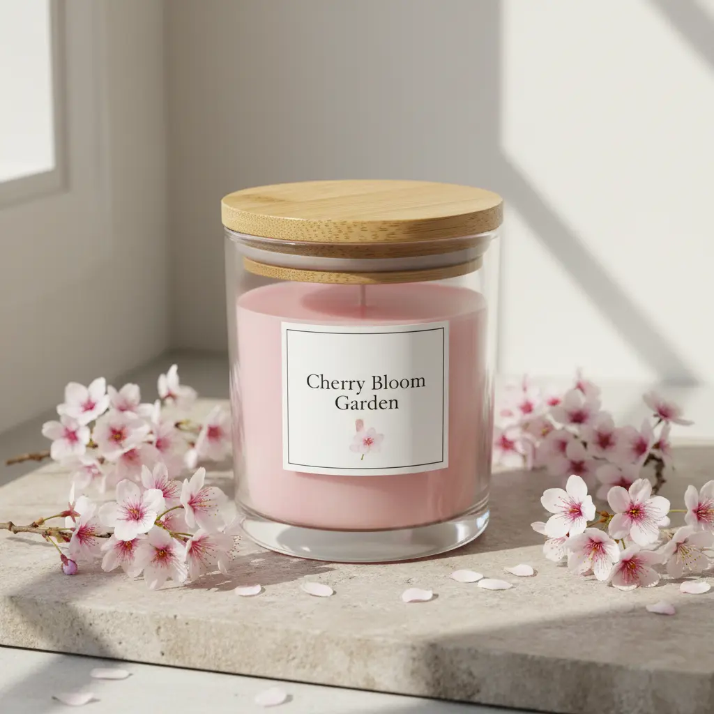 Cherry Bloom Garden Soy Candle
