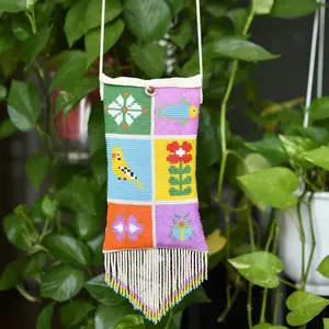 Pequeña - Summer Vibrant Beaded Purse - Handmade by Native Artisans - Mother Sierra