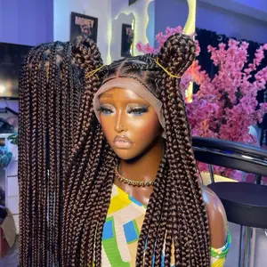 Jumbo Braided Wig - Synthetic Full handmade Wig for Women