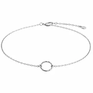 Sterling Silver Eternity Anklet