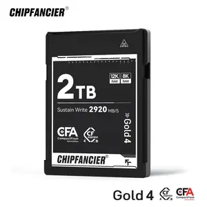 CHIPFANCIER CFexpress Type B 4.0 Memory Card 2TB | PCIe 4.0 | 3500MB/s Read Speed | VPG400 | Supports 8K RAW Burst and 4K 120fps Video | Works with Canon R5, Nikon Z9/Z8, Fuji X-H2/H2S/GFX100, DJI Drones | Durable CNC Metal Casing
