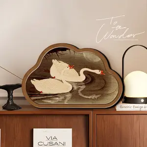 Vintage Framed Tabletop Art Decor – Retro Aesthetic Home Ornament for Desk, Shelf & Housewarming Gift