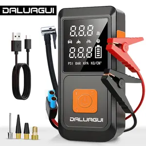 【DALUAGUI】Car Jump Starter 2026 & Air Pump 6000A 150PSI Power Bank LED Light 15000mAh Battery Pack Smart Cordless Inflator with LCD Display for Autos & Vehicles