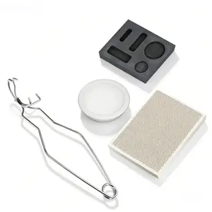 4Pcs Professional Metal Smelting Kit  Graphite Ingot Mold & Crucible Set for DIY Jewelry Making