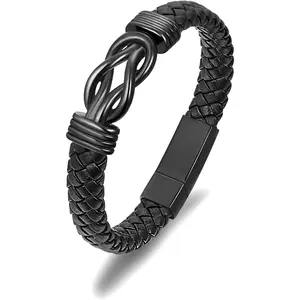 Urn Bracelet for Ashes Leather Cremation Bracelet for Human Ashes Stainless Steel Ash Bracelets Memorial Cremation  Keepsake Bangle for Men