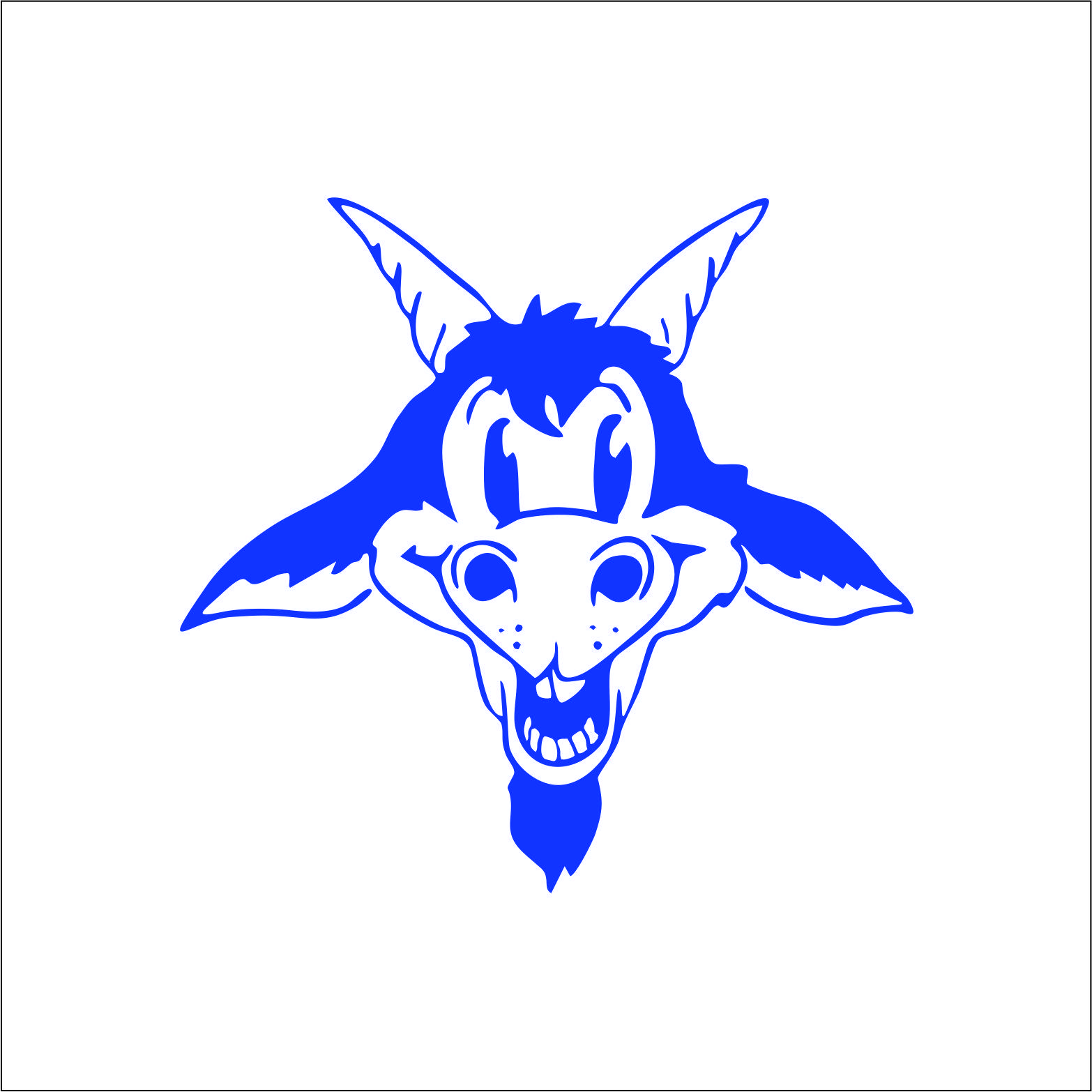 Weird Goat Vinyl Decals / Stickers 2(TWO) Pack